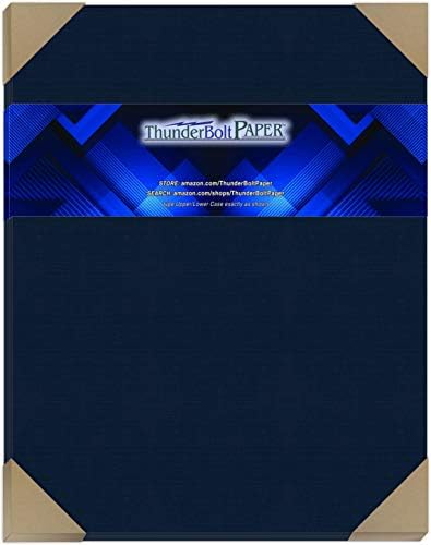 45 פשתן כחול כהה 80 גיליונות נייר כיסוי-11 איקס 14 אלבום|תמונה-גודל מסגרת - 80 ליברות/משקל כרטיס פאונד-גימור